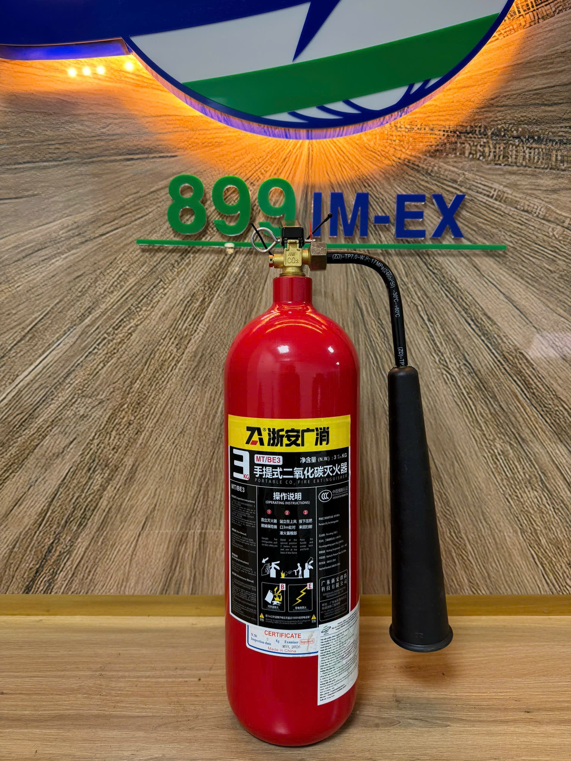 Bình chữa cháy CO₂ 3KG